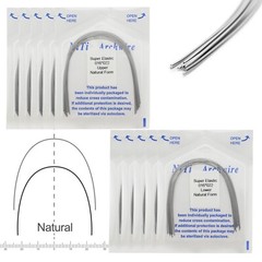 100PCS Dental Orthodontic Niti Arch Wire Rectangular Round Natural Upper Lower