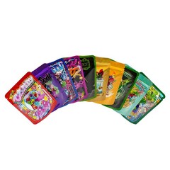 3.5g Smell Proof Resealable Mylar Bags Zip Seal Food Storage Mixed Bags 100pcs