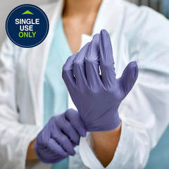 10 Boxes – Halyard SkyBreeze Powder Free Nitrile Exam Gloves Sizes: S, M, L, XL