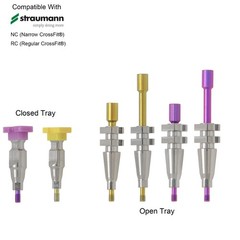 US Healing Abutment/Analog/Scan Body/Tray/Cap for ITI Straumann Bone Level NC RC