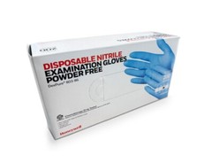 Honeywell Gloves Powder-Free, Blue medical grade, Case of 10 boxes