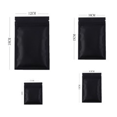 QQ Studio Foil Matte Packaging Bags With Zipper Seal Pouch for Beauty Products