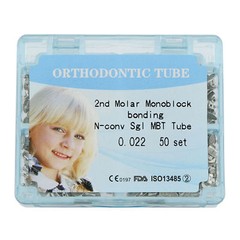 Dental Orthodontic Buccal Tube 2nd Molar Bonding 022 MBT 50 set/box Monoblock