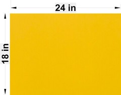 BOX OF 100 YELLOW 18″ x 24″ BLANK CORRUGATED YARD SIGNS *LOWEST PRICE*