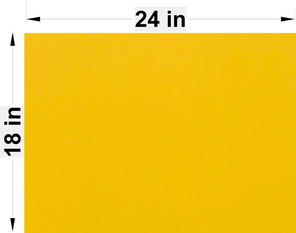 BOX OF 100 YELLOW 18″ x 24″ BLANK CORRUGATED YARD SIGNS *LOWEST PRICE*
