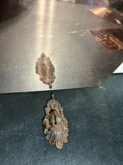 5 – COPPER FLAT PLATES 8”H x 6″ W 24 gauge 110 SHEET light scratches MADE IN USA