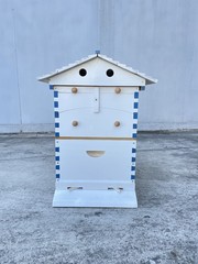 2026 White Wooden Auto Bee Hives Cedarwood + 7PCS Beekeeping Honey Hive Frames