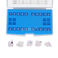 AZDENT Dental Orthodontic Clear Ceramic Brackets Braces Roth /MBT 022 Hook 345