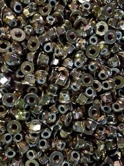 (10) M10-1.25 or 10mm Metric Hex Flange Stop Lock Nut / Nylon Insert ,Class 8