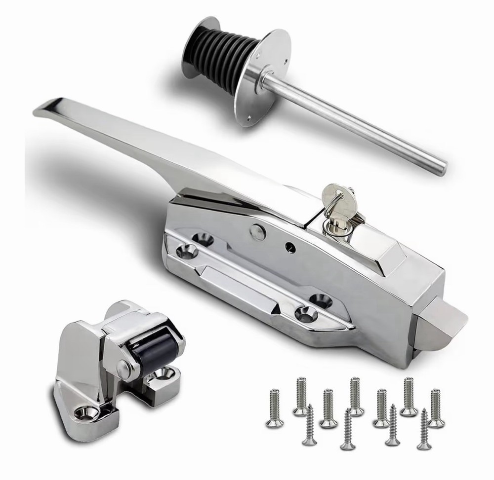 Cooler Door Handle with Latch Complete Cooler Door Latch Kit Freezer Door Handle