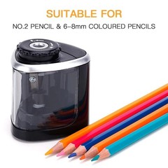 Automatic Electric Pencil Sharpener Helical Blade Fast Sharpen Home Office New