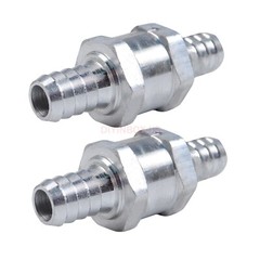 2pcs 12mm 1/2″ Fuel Non-Return One Way Check Valve Petrol Diesel Oil Aluminum