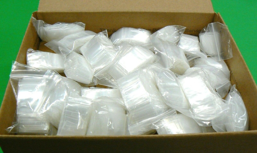 10000 Zip Seal Top Lock Bags 1″ x 1″ 2mil Clear 1×1 Mini Baggies Bulk 10,000 Pcs