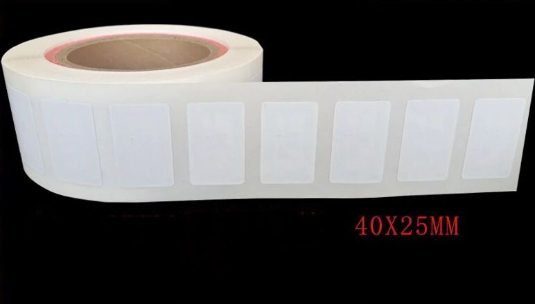 RFID sticker Classic 1K 40x25mm rectangular NFC label 13.56MHZ 50pack