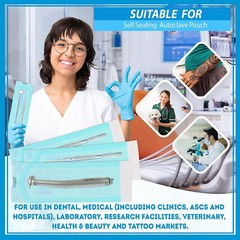 200 Self Sterilization Pouches Pouch Autoclave Sterilizer Bag Dental Tattoo Nail