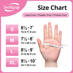 Swiftgrip Nitrile Exam Gloves, 4 Mil, Cherry Blossom, Food Safe Gloves Disposabl