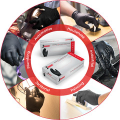 1st Choice Premium Black Nitrile Disposable Gloves, 6 Mil, Case of 1000