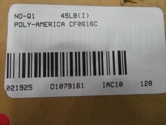 Poly-america CF0616C Clear Polyethylene Sheeting 16ft X 100ft
