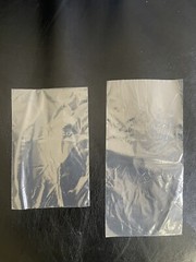 Clear Plastic Flat Open Top Poly Baggies – Two Different Sizes- 2 Box Kit