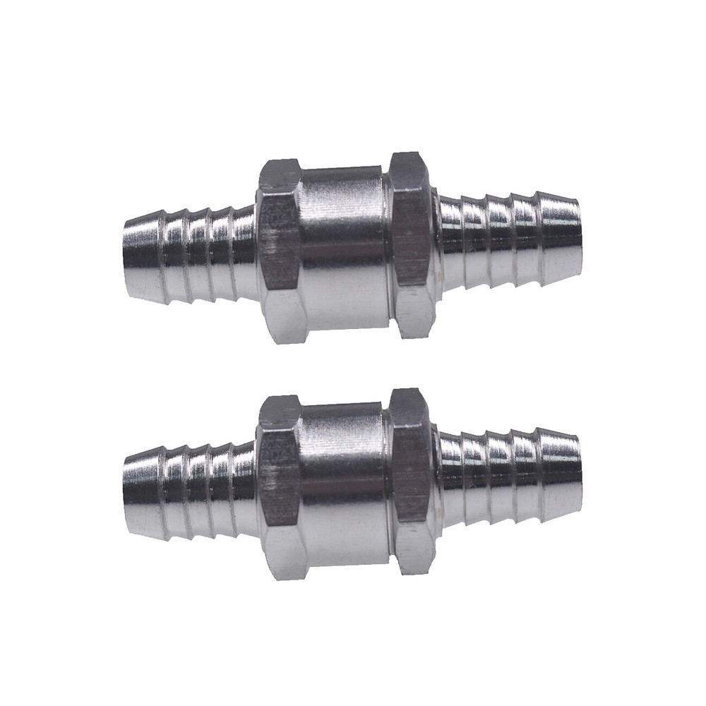 2pcs 12mm 1/2″ Fuel Non-Return One Way Check Valve Petrol Diesel Oil Aluminum