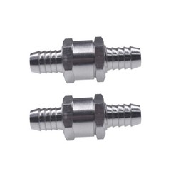 2pcs 12mm 1/2″ Fuel Non-Return One Way Check Valve Petrol Diesel Oil Aluminum