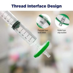 100pcs Lab PES STERILE Syringe Filter 33mm Diameter 0.22μm Pore Size Hydrophilic