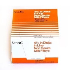 Ken AG Milk Filters Box of 100 NEW SEALED