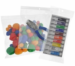 Clear Reclosable Top Seal Zip Lock Baggie Jewelry Plastic Bags 1000 Pieces 2 mil