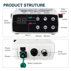 ST-NEW Electric LED Brushless 200000RPM Micro Motor /1:5 1:1 1:4.2 LED Handpiece