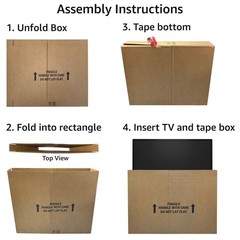 UBMOVE TV Moving Box Up to 70″ Adjustable Box