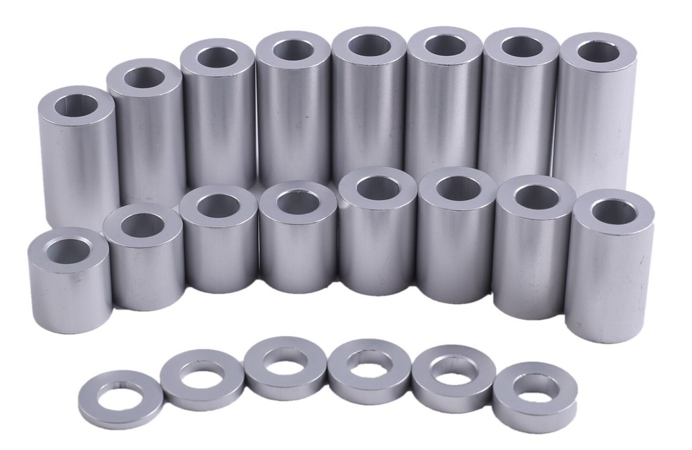 New Aluminum Spacer Bushing 1″ OD x 3/8″ ID–Fits M10 or 3/8″ Bolts