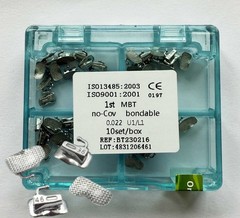 1st Molar Roth 0.022 Bondable Mesh 1 box Dental Orthodontic Single Buccal Tubes