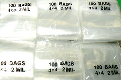 2000 Zip Seal Lock Bags 2Mil Clear 4×4 Reclosable Poly 4″ Square Bag 2,000 Pcs