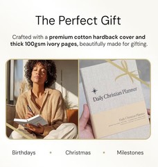 Daily Christian Planner 6 Month Undated Faith Journal Goal Setter Prayer HC