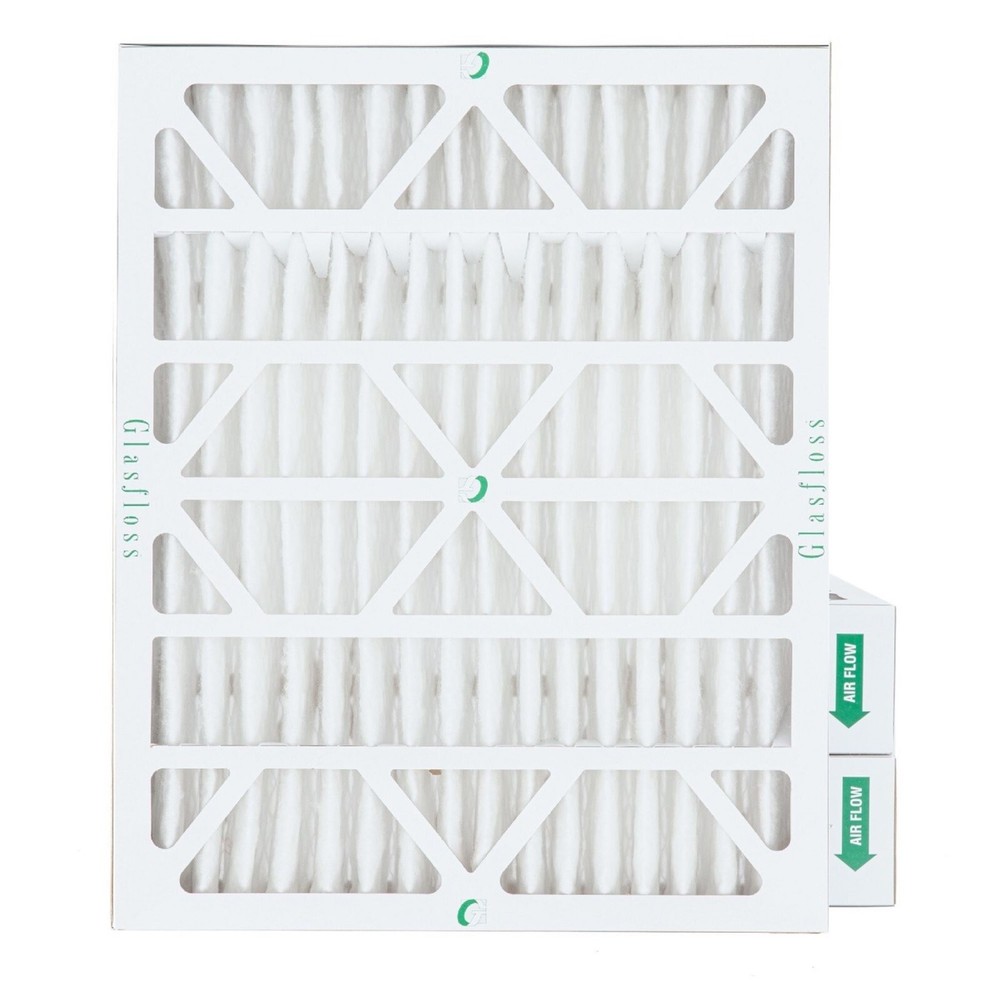Glasfloss ZL 20x25x4 MERV 10 (FPR 7) Pleated Furnace Air Filters. 3 Pack