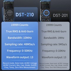 FNIRSI DST210 3-In-1 Handheld Digital Oscilloscope Multimeter Signal Generator`