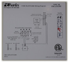 Charles CUBE RL20721ABJ Outdoor Aluminum Battery Backup enclosure