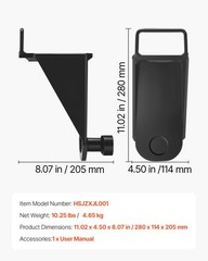 VEVOR 1-Pack Shipping Container Jack Lug with Handle Storage Leveler Booster
