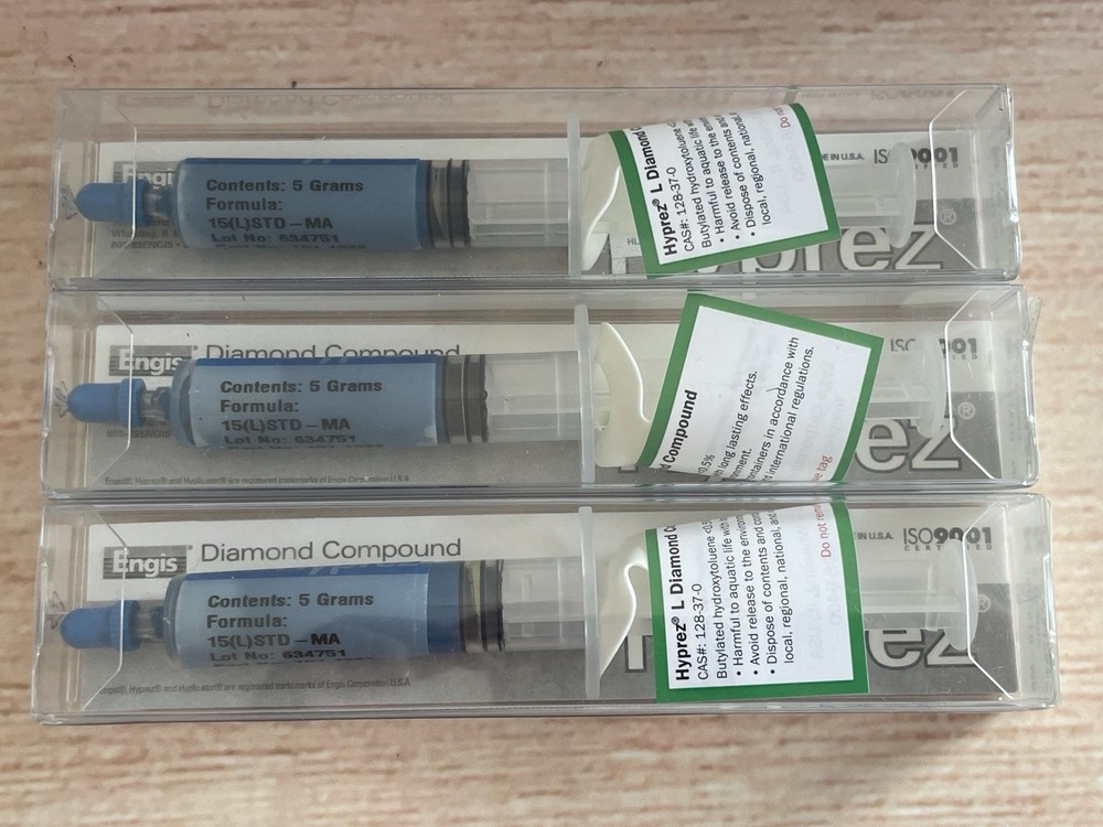 Engis 15(L)STD-MA 5 Grams Syringe Hyprez Diamond Lapping Abrasive Compound BLUE