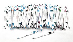 500 Bulk Misprint Pens Lot JAVALINA by HUB PEN White & Multicolor Mixed Case