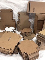 Lot of NEW “Bags Unlimited” Vinyl Record Mailer Boxes plus Shipping Fillers