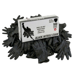 [1000 Pieces] Black Nitrile 4 Mil Gloves Powder Free, Latex Free Size: Large