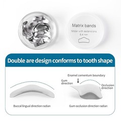 Dental Matrix Bands Ring Sectional Matrix System Tulwar Wedges Fit Palodent V3