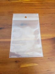 Clear 4mil Hanghole Plastic Zip Seal Bags Hang Hole Reclosable Top Lock Baggies