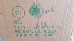 500 5×8 Clear Zipper Seal Zip Lock Top Reclosable Poly Plastic Bags 4 Mil