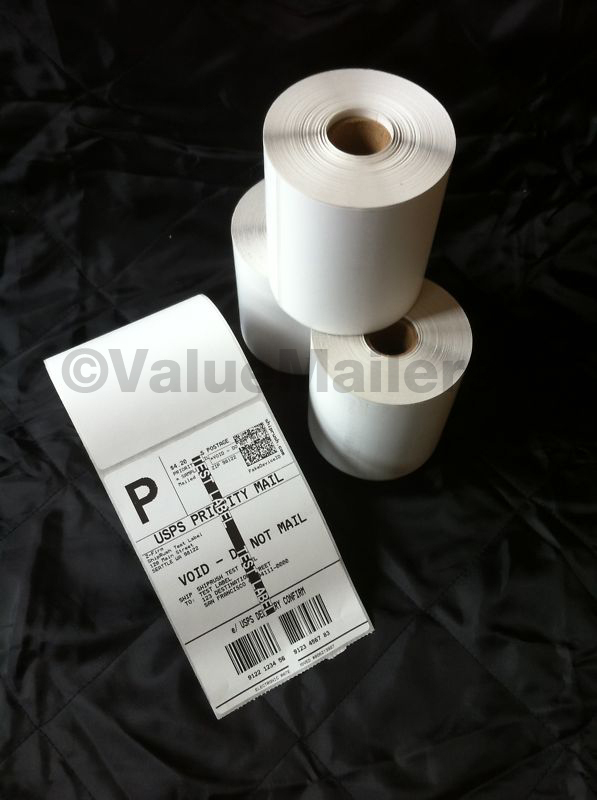 4 Rolls 250 4×6 Direct Thermal Labels Premium Zebra Eltron 2844 Compatible