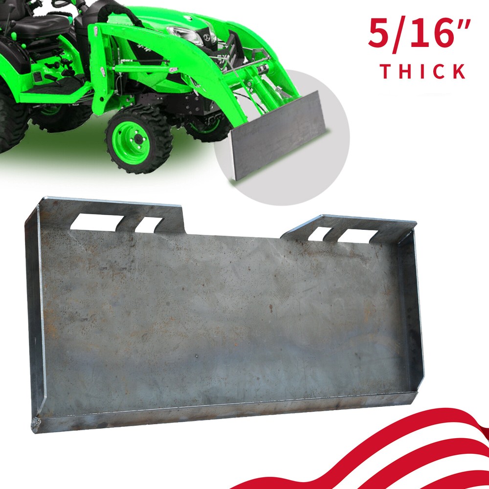 5/16″ Quick Tach Attachment Mount Plate Heavy Duty Steel Front Loader Plate