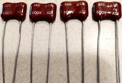4 PCS VARIOUS Silver Mica Capacitors YOU CHOOSE THE VALUE #5 LOT