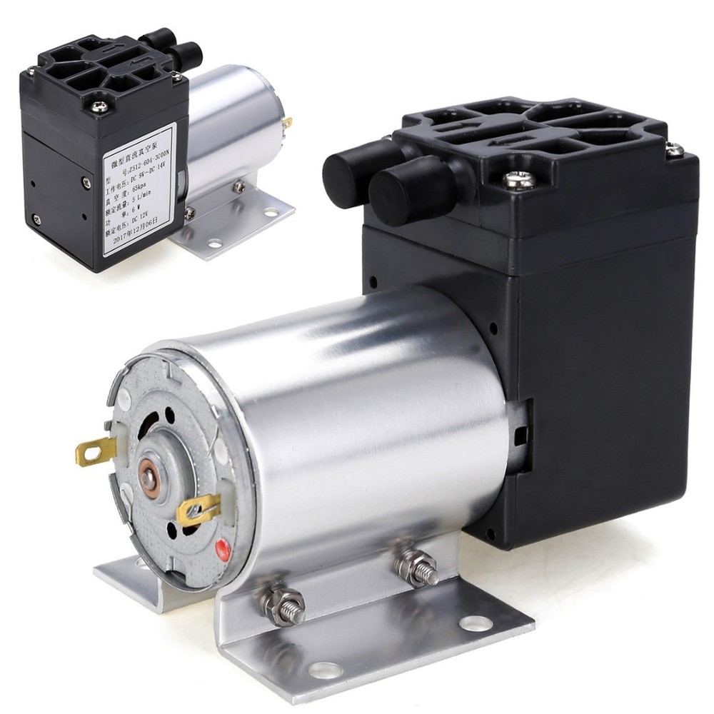 DC12V Mini Vacuum Pump Negative Pressure Suction Pump 5L/min 65kpa With Holder