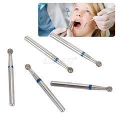 100Size AZDENT Dental Diamond Burs High Speed Handpiece Friction Grip 5Pc/Box